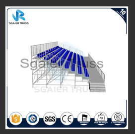 Sgaier Truss Steel Grandstand For Soccer / Basketball Stadium Foldable